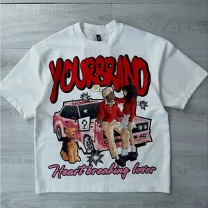 Men/Women White Graphic T-Shirt